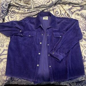Vibrant Purple Corduroy Jacket
